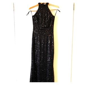 BCBG Sparkling Black Formal Dress